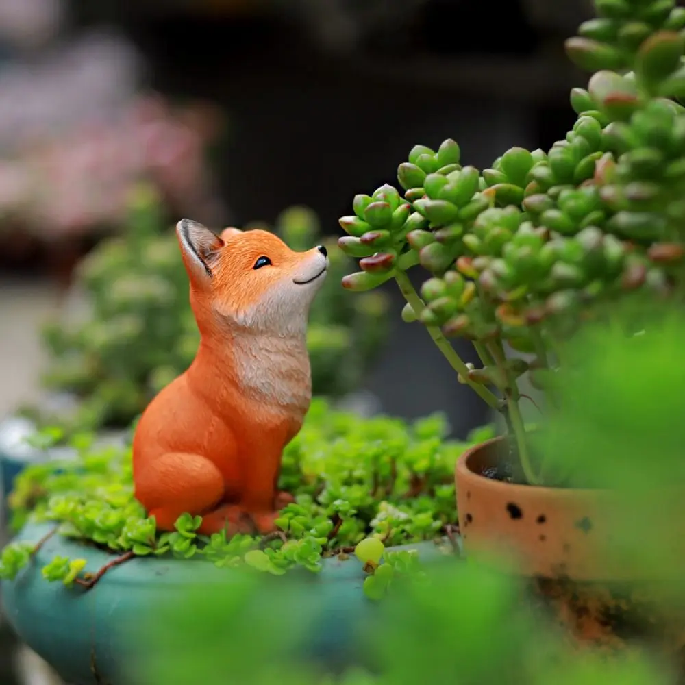 

Micro Landscape Resin Little Statue Cute Exquisite Garden Miniatures Figurine Waterproof Simulated Desktop Ornament Gift