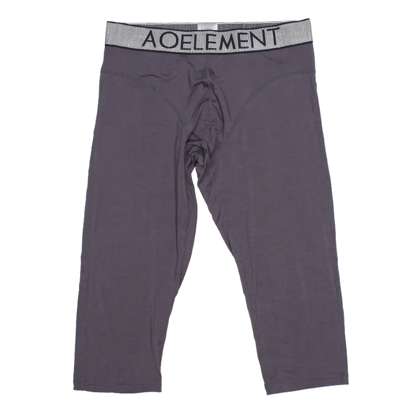 

5PCS Men's anti-abrasion leg sports extended leg briefs, cropped pants, modal quick-drying boxers, running long boxers