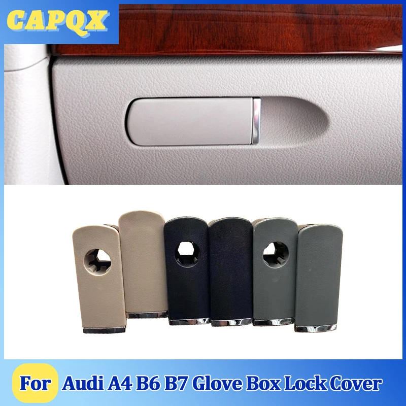 For Audi A4 B6 B7  2002 03 04 05 06 07 08 Glove Box Lock Cover Buckle Kit Storage Case Toolbox Latch Lid Handknob