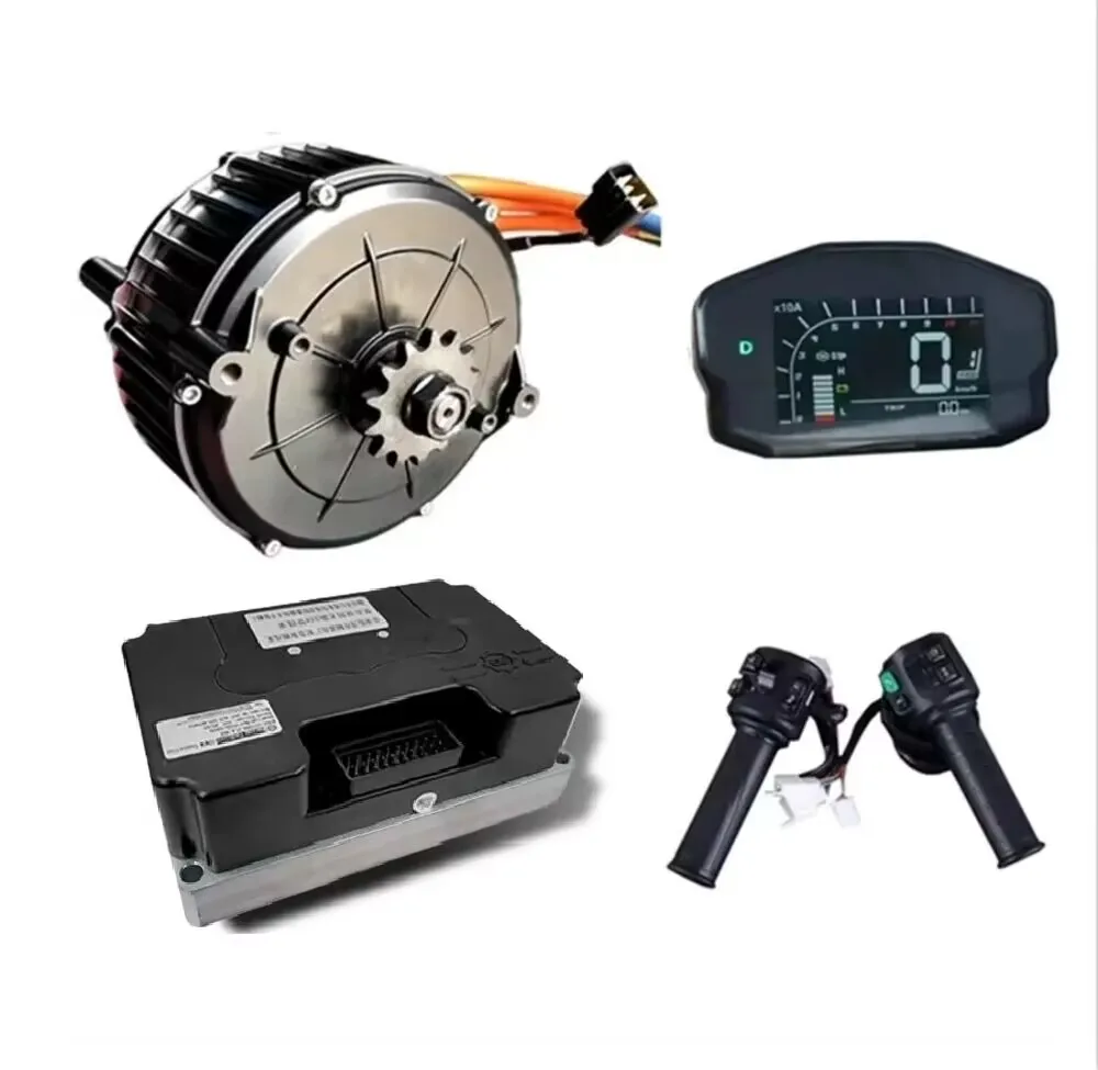 QS165 72V 5000W Mid Drive Motor Conversion Kit With Sprocket