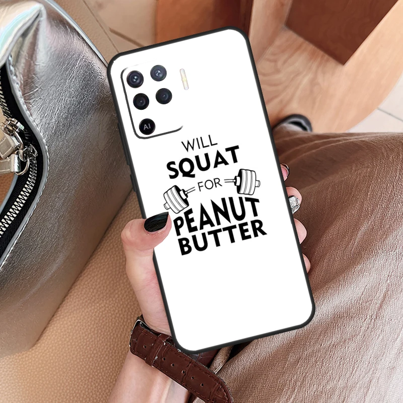 Bodybuilding Gym Fitness Hot Funda Case For OPPO A98 A78 A58 A96 A76 A16 A17 A15 A5 A9 A53 A54 A74 A94 A52 A72 A57S A54S