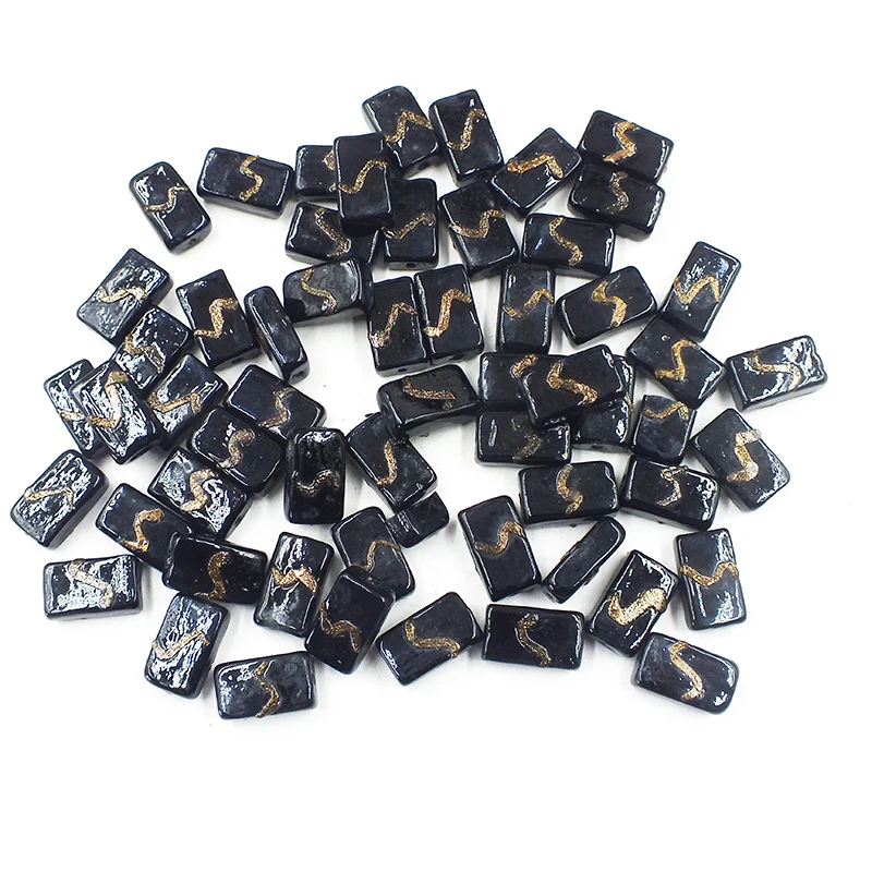 50PCS 11X19MM handmade. Classic Glass Scattered Beads