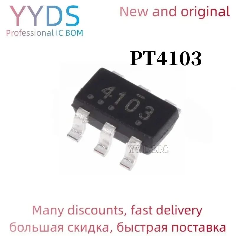 10PCS /LOT  PT4103 SOT23-6 PT4103B23F SOT-23 4103 SOT-23-6 BV** BV LED screen driver p