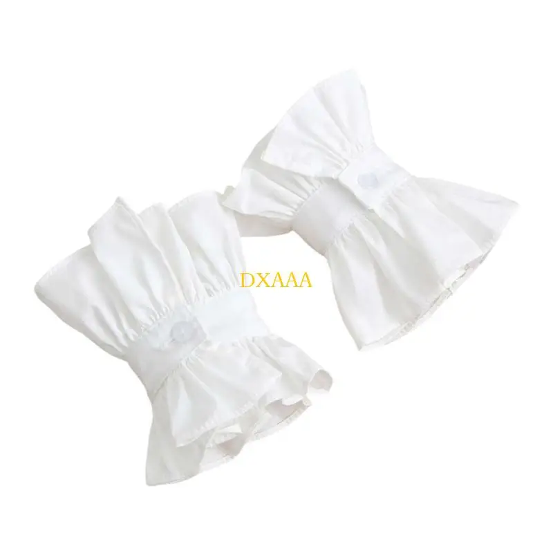 DXAA 1PAIR LACE FLOWELEEVES DURBEITEL SELEVE VERNREITER