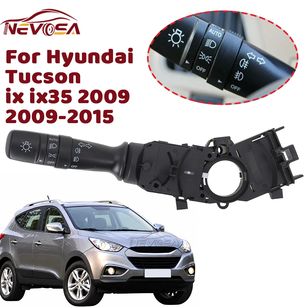 Turn Signal Headlight Switch For Hyundai Tucson ix ix35 2009-2015 Fog Light Combination Switch Steering Column Indicator Stalk