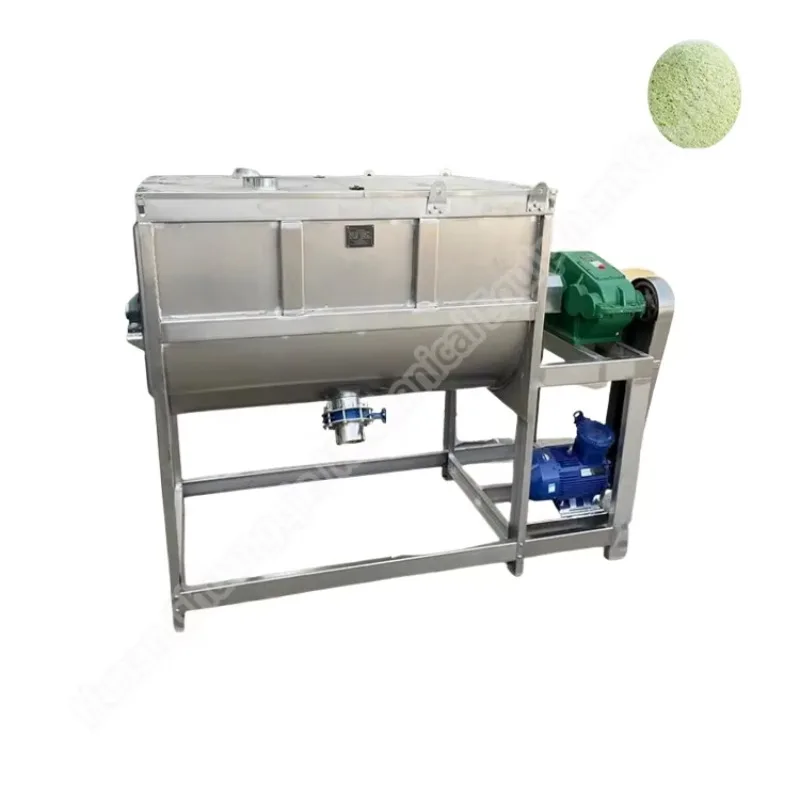 Industrial Mixer Powder 1000 L Putty Horizontal Ribbon Mixer Double Ribbon Mixer