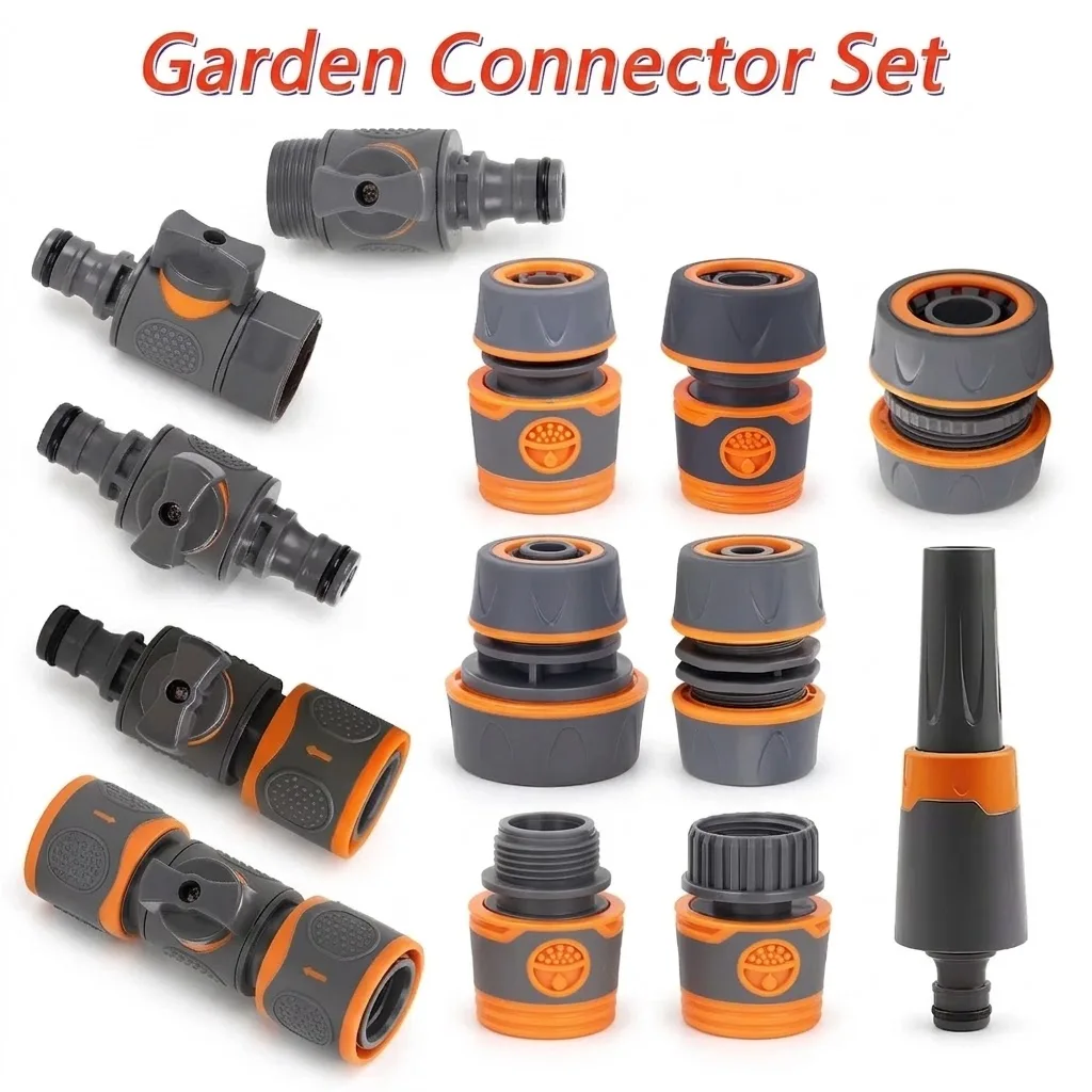 EU BPS Threaded Fittings 1/2 3/4 1 Inch Garden Hose Quick Connect Adapters for Faucets Spray Guns Watering Systems 1 Pcs