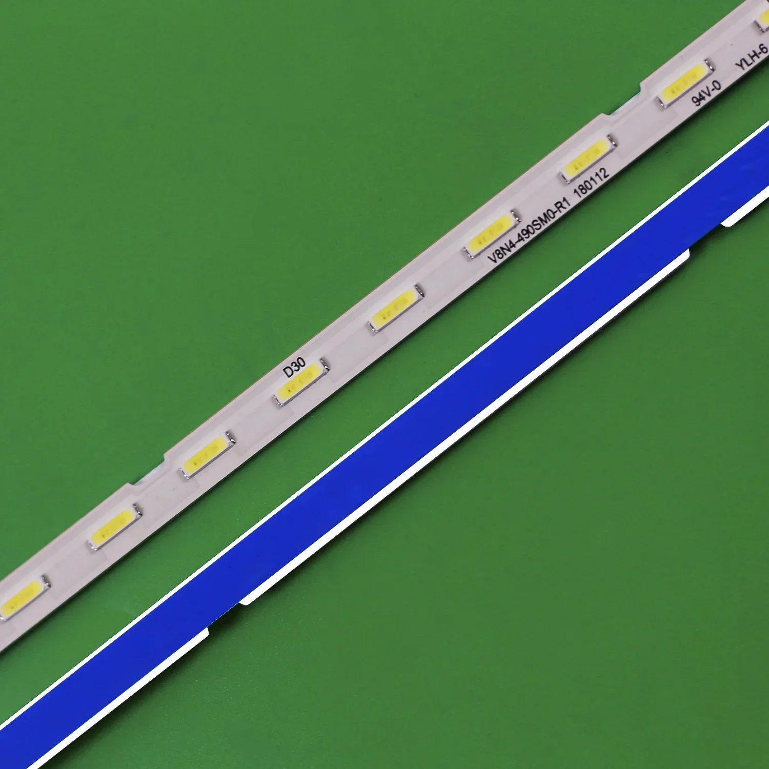 Strip LED 38 Lampu untuk Samsung UE49RU7305 AOT_49_NU7300_NU7100_2X38_3030C_d6t-2d1_19S2P Rev.v4 UE49NU7300 BN96-45953B LM41-00560A
