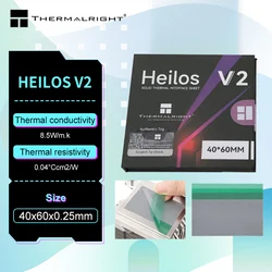 Thermalright Heilos V2 Solid State Thermally Interface Sheet(8.5W/m.k/thicknesses 0.25MM)Phase Change Thermal Conductive Sheet