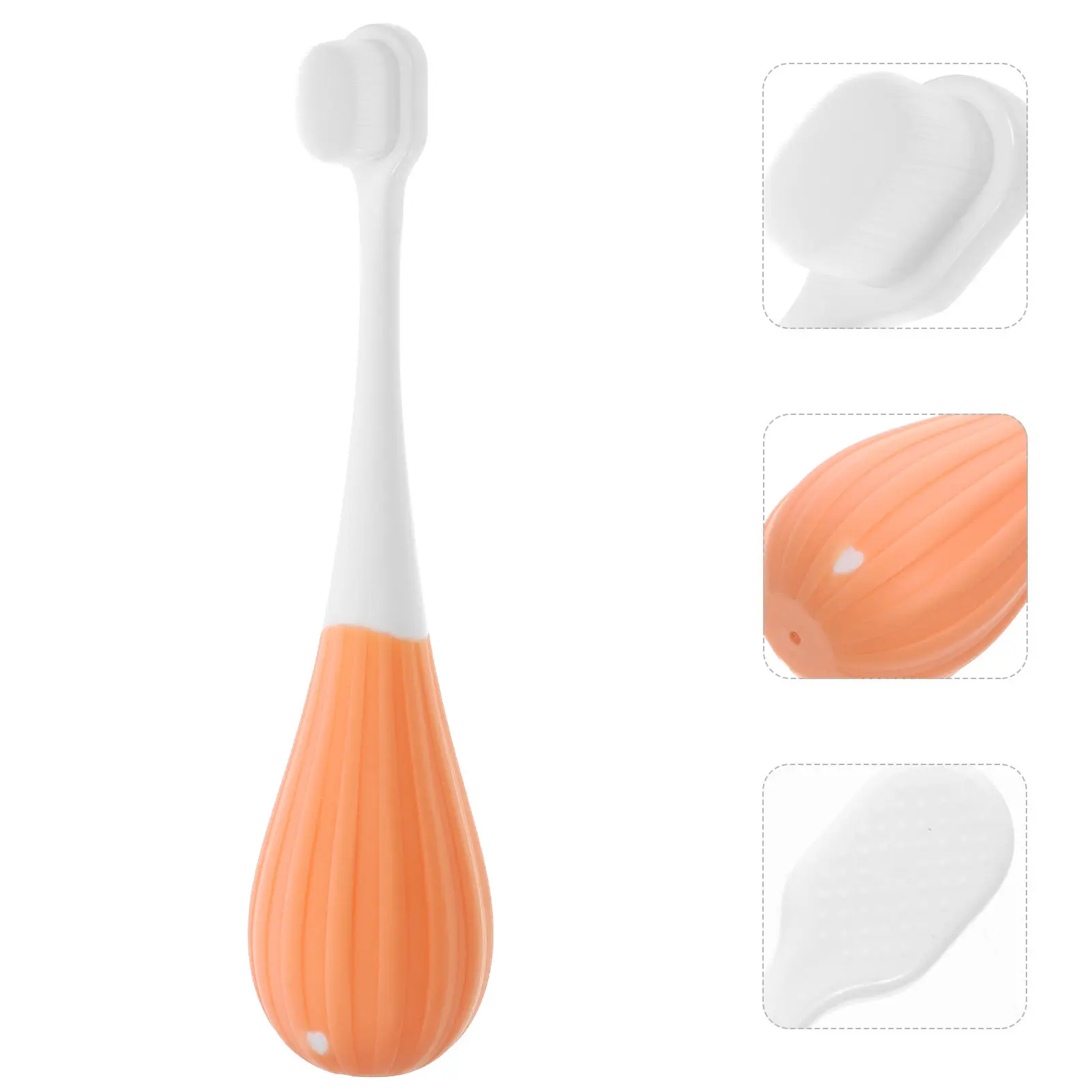 

Детская зубная щетка с мягкой щетиной, милая эргономичная ручка, бережная чистка, для малышей и детей, ручная зубная щетка для детей