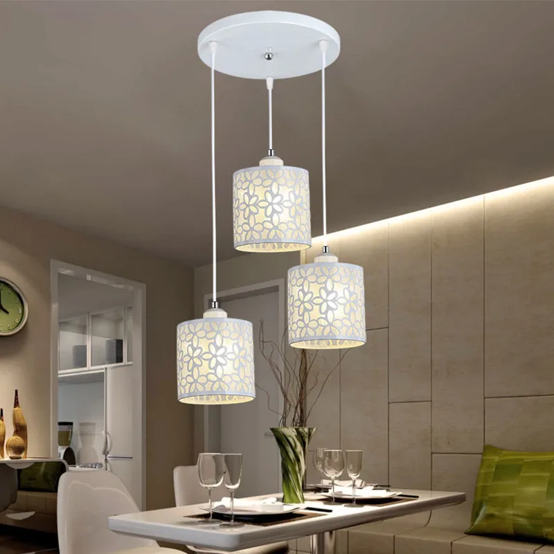 Modern Lamps For The Kitchen Nordic Ceiling Dining Room Hall Pendant Lamp For Bedroom Modern Hanging Light LED Three End E27