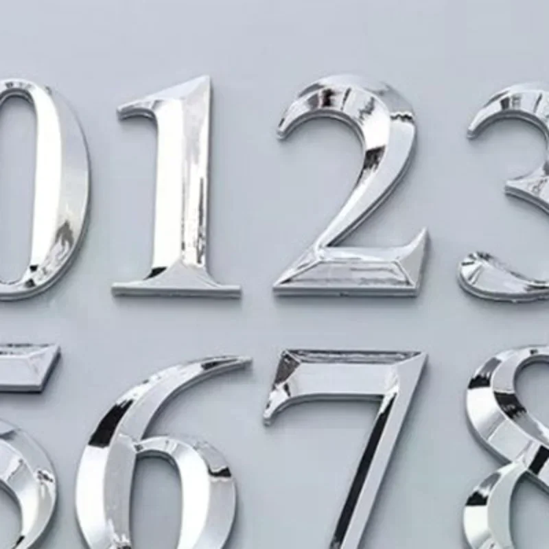 علامة رقم الباب ذاتية اللصق رقم المنزل أرقام شقة مكتب الفندق ملصق #2