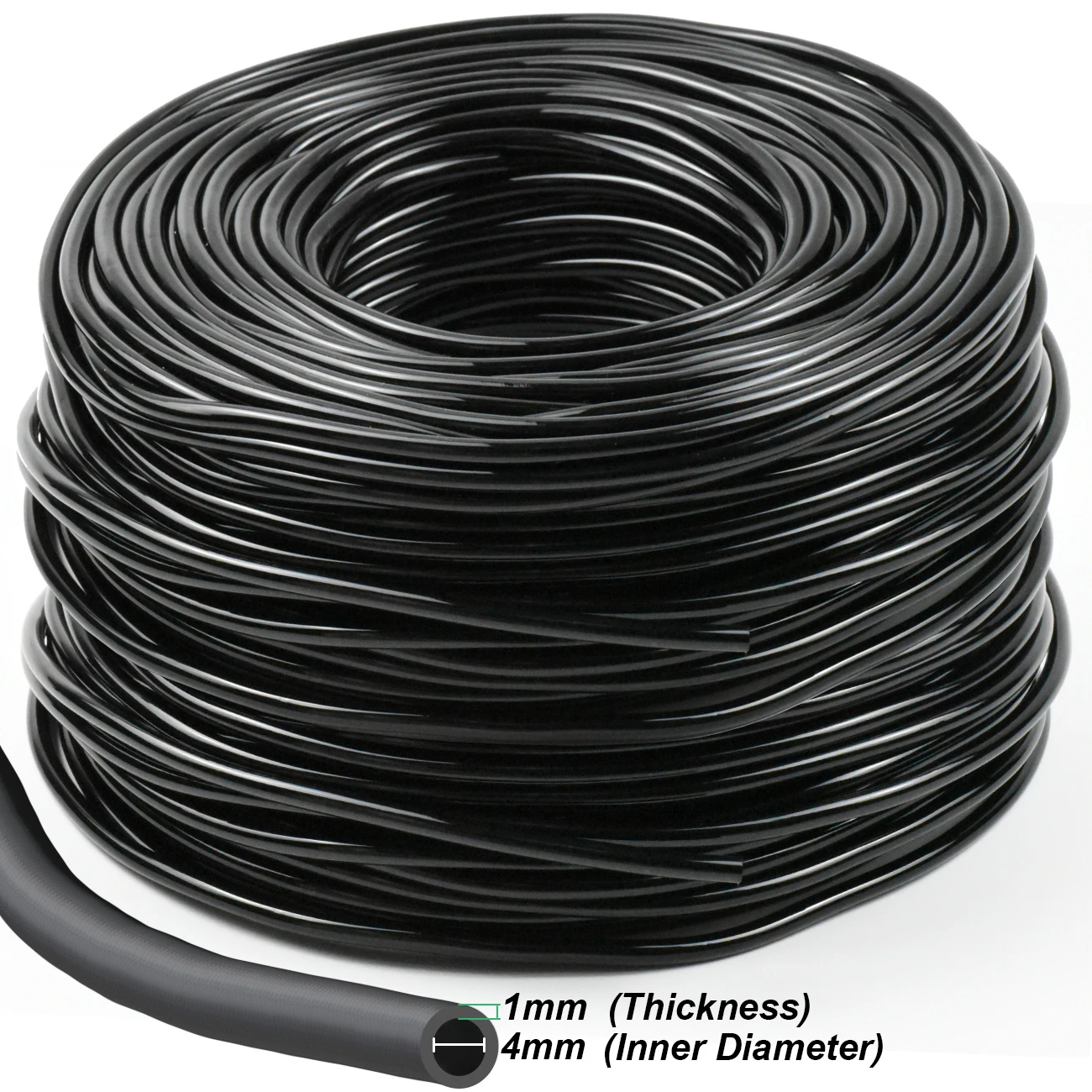 10-100M Garden Watering 4/7mm Hose PVC Micro Pipe 1/4'' Tubing Drip Irrigation System Sprinkler for Greenhouse Bonsai Flowers