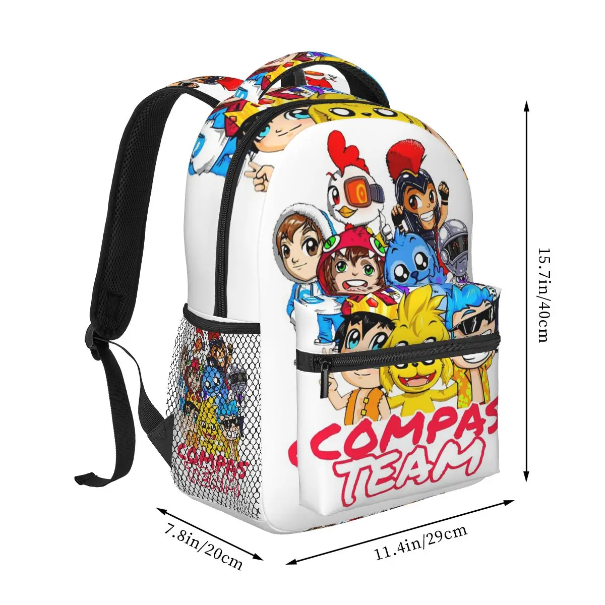 Compas TEAM Backpack Hot Sale Daypack Large Capacity Boys Girls BookBag School Bag Shoulder Bags for Men Women