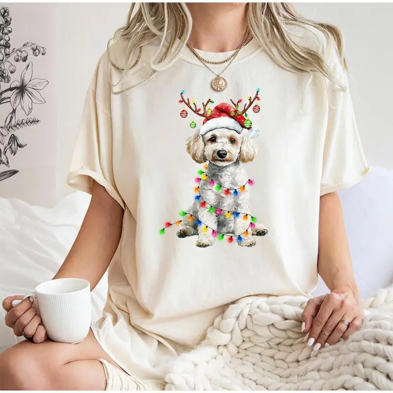 

Christmas Poodle Dog SweaT T Shirt For Lover
