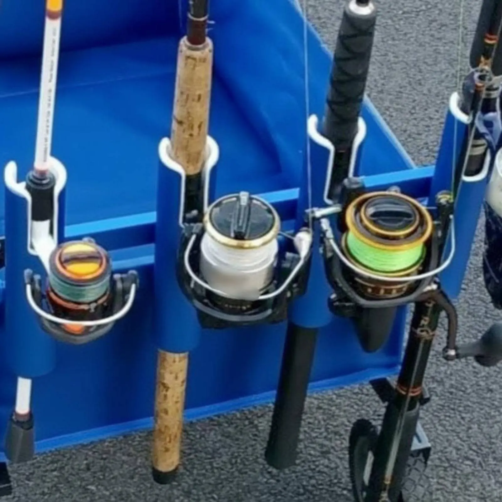 

4-Rod Boat Rack Safeguard Inserts 4-Tube Fishing Rod Holder Aluminum Fishing Pole Rack Rust Resistant Even Edges for Anglers