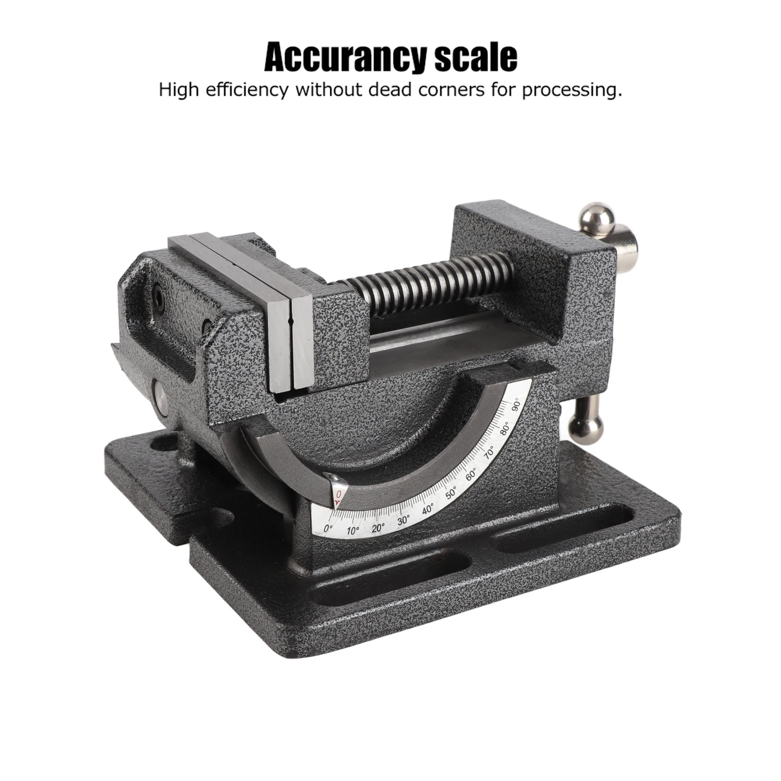 Clamp‑On Vise Vise Drill Press Vise Cast Iron Body Corrosion‑Resistant Hardware Accessory 3‑Inch Tiltable Woodworking Vice