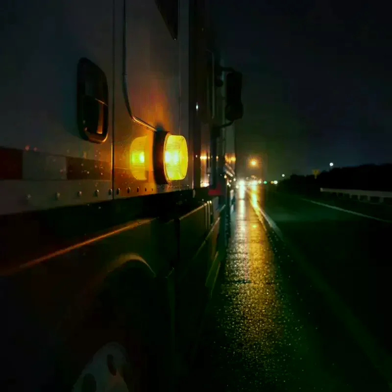 1Pcs Van Truck Side Lights Indication Lights 12V 24V Car LED Strobe Rotating Warning Light Flashing Emergency Light