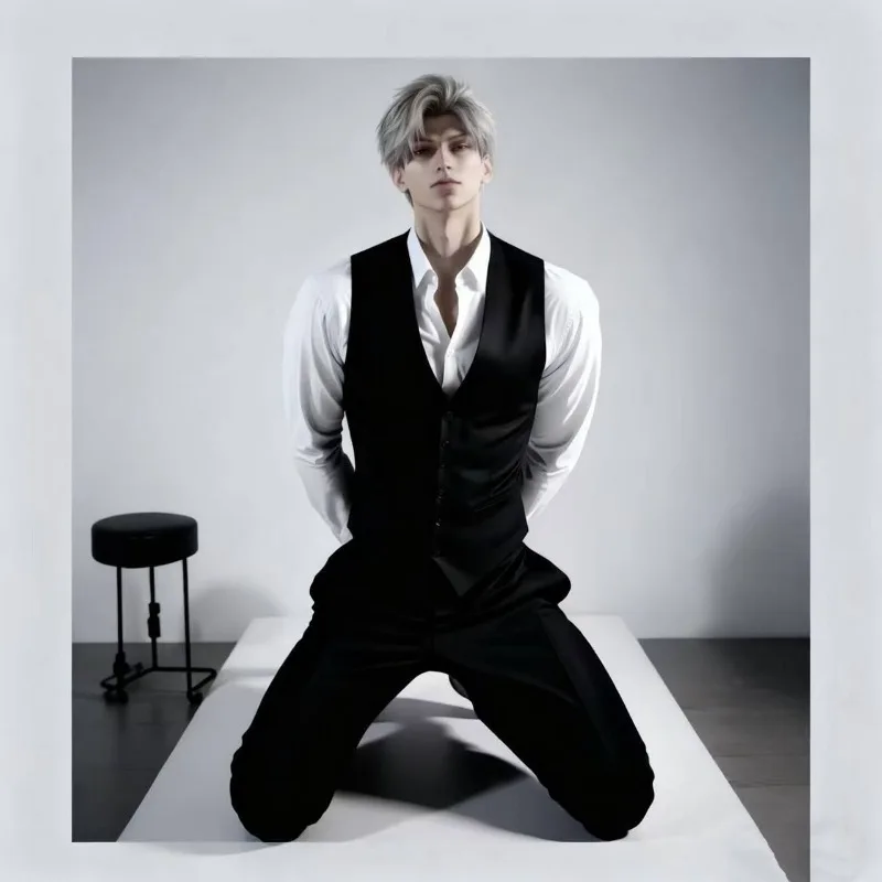 Liebe und Deepspace Chinesisches Spiel Peripheriegeräte Sylus Anzug Kniende Haltung Acrylständer Sammlerornamente Kreatives Geschenkspielzeug