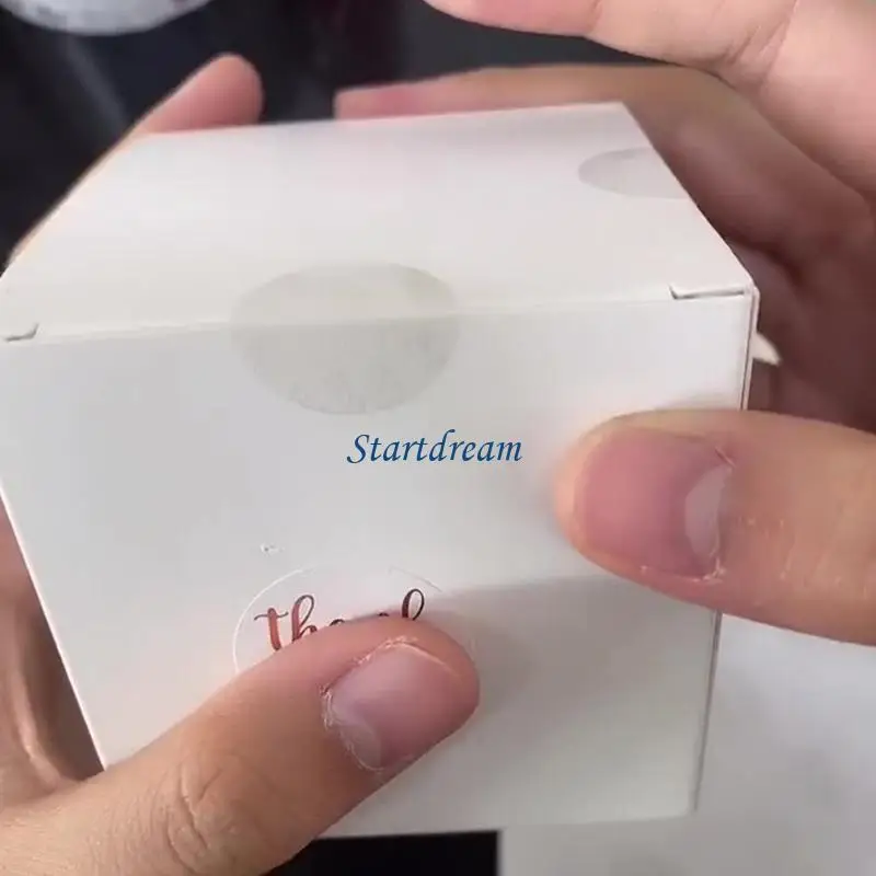 ملصقات ملصق ختم PVC Clear ملصقات ختم مستديرة لبطاقات الأظرف K92C #2