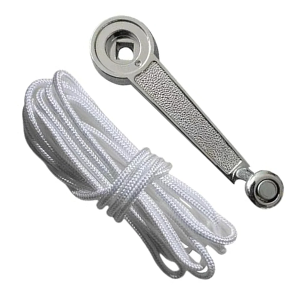 Replacement Crank Arm Assembly for Patio Umbrellas with 3.4 Meter Rope for Typical Crank-Based Umbrella Models