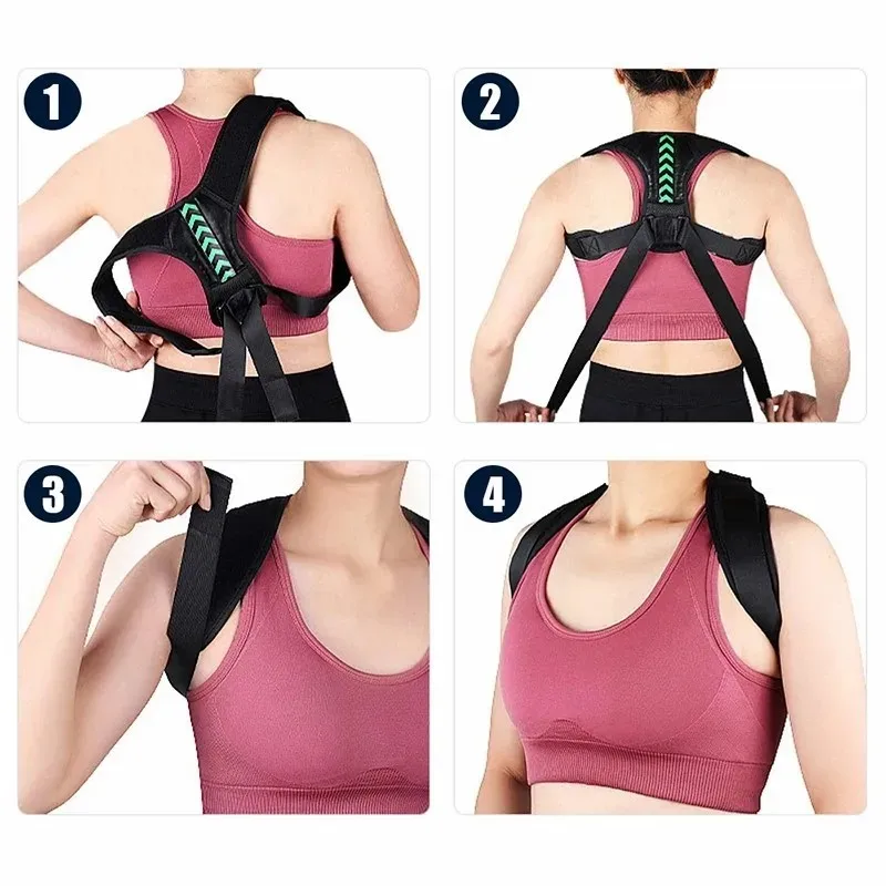 Adjustable Back Shoulder Posture Corrector Belt Clavicle Spine Support Reshape Your Body Home Office Sport Upper Back Neck Brace