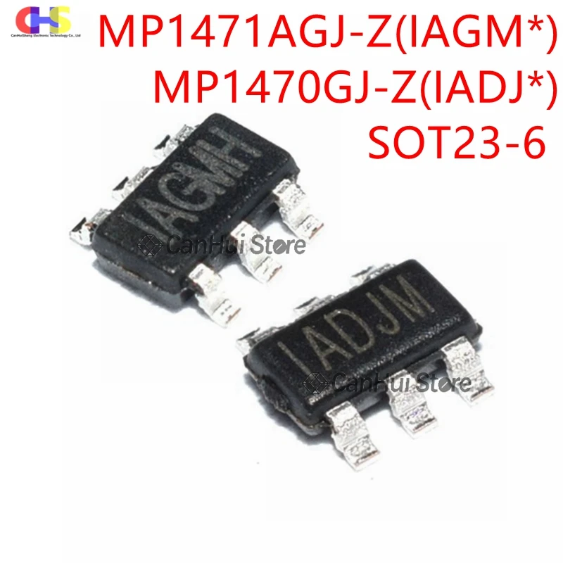 10Pcs New OriginaI MP1471AGJ-Z IAGM AGM / MP1470GJ-Z IADJ ADJ SOT23-6 6pin Step-Down Converter IC