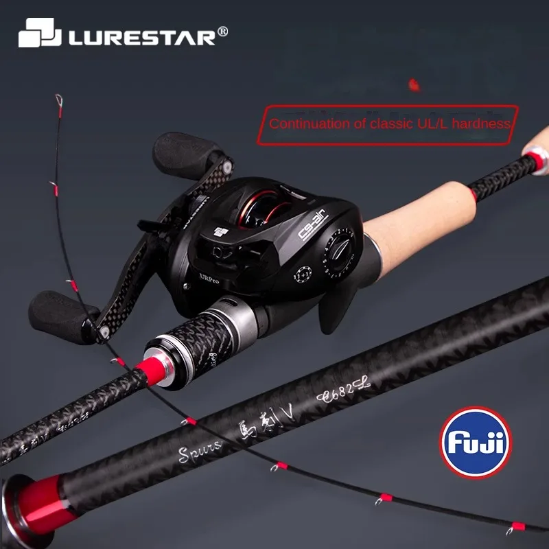 Imagem -02 - Lobestar ul Fuji Gude Fiação Fundição Truta Vara de Pesca Fibra Carbono Super Macio Bfs Isca Vara de Pesca Ação Rápida 1.8m2m