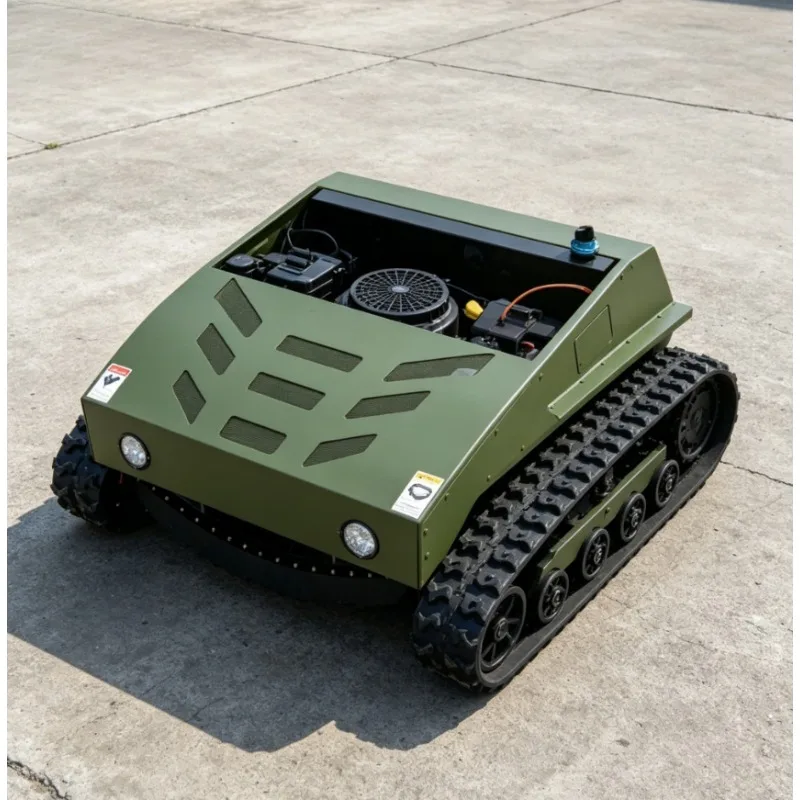 

New Model Wireless Electric All-Terrain 360° Rotating Lawn Garden Shrub Household Crawler Remote Control Mower