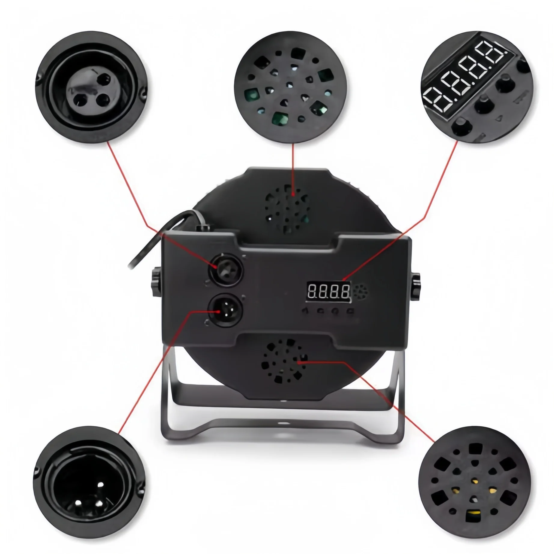 BOTAI 36 Pieces Full Color LED Wash Par Light