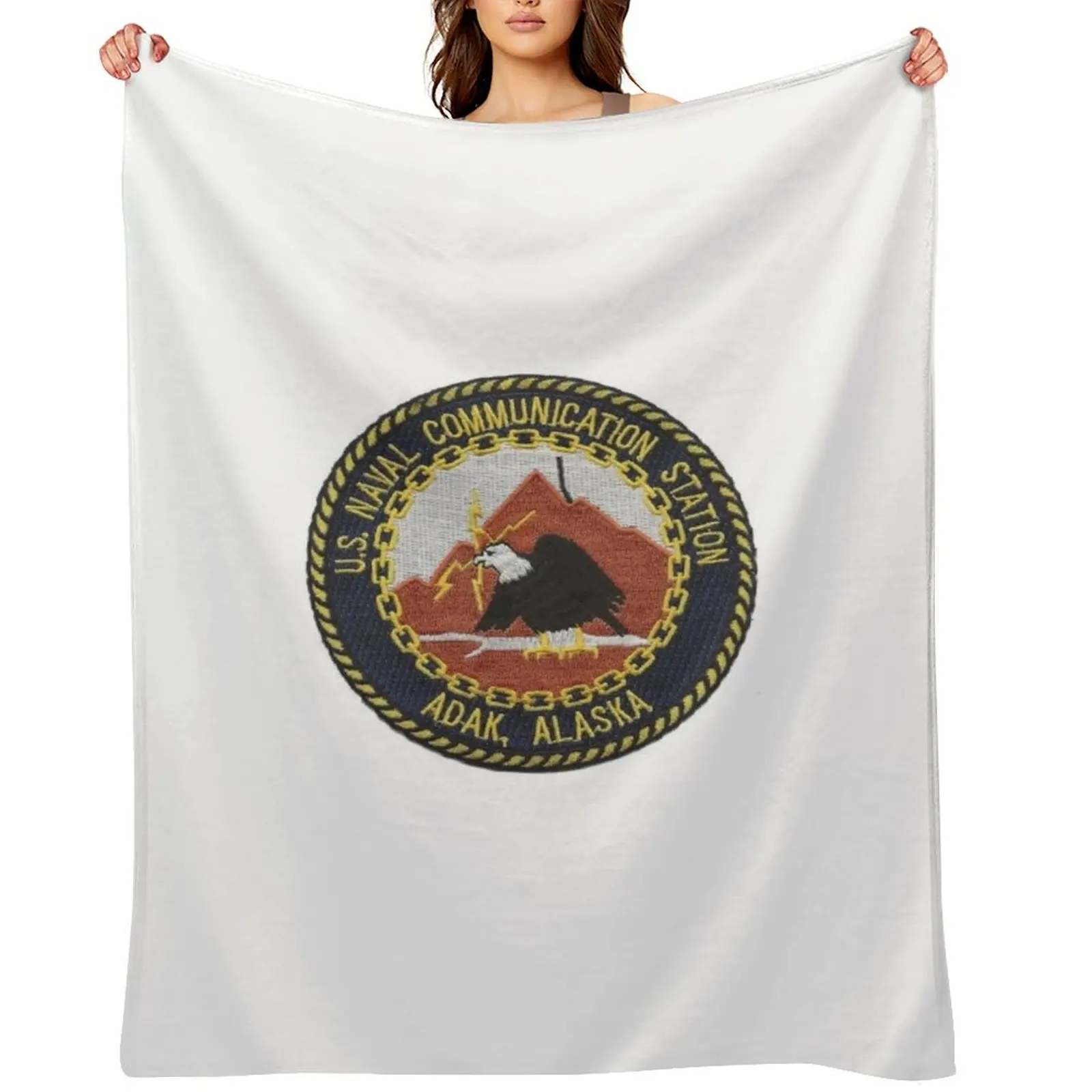 

US Naval Communication Station Adak Alaska Throw Blanket decorative Decorative Throw Moving Soft Big Blankets