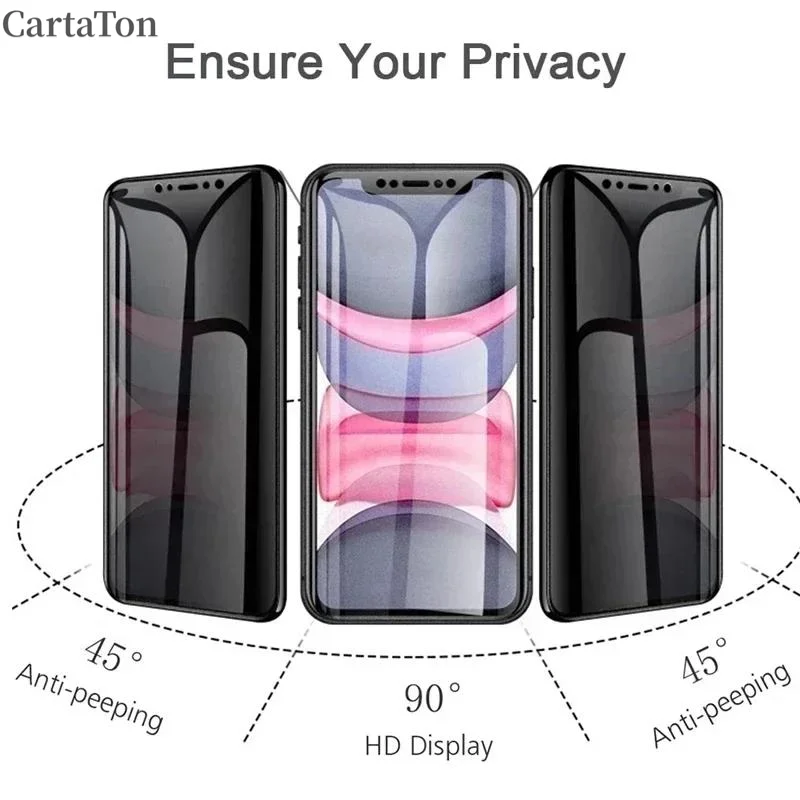 5 قطعة واقي شاشة الخصوصية من السيراميك غير اللامع لهاتف iPhone 13 11 12 14 Pro Max Mini 8 Plus فيلم مضاد للتجسس لهاتف iPhone 15 16 PRO XS MAX #2