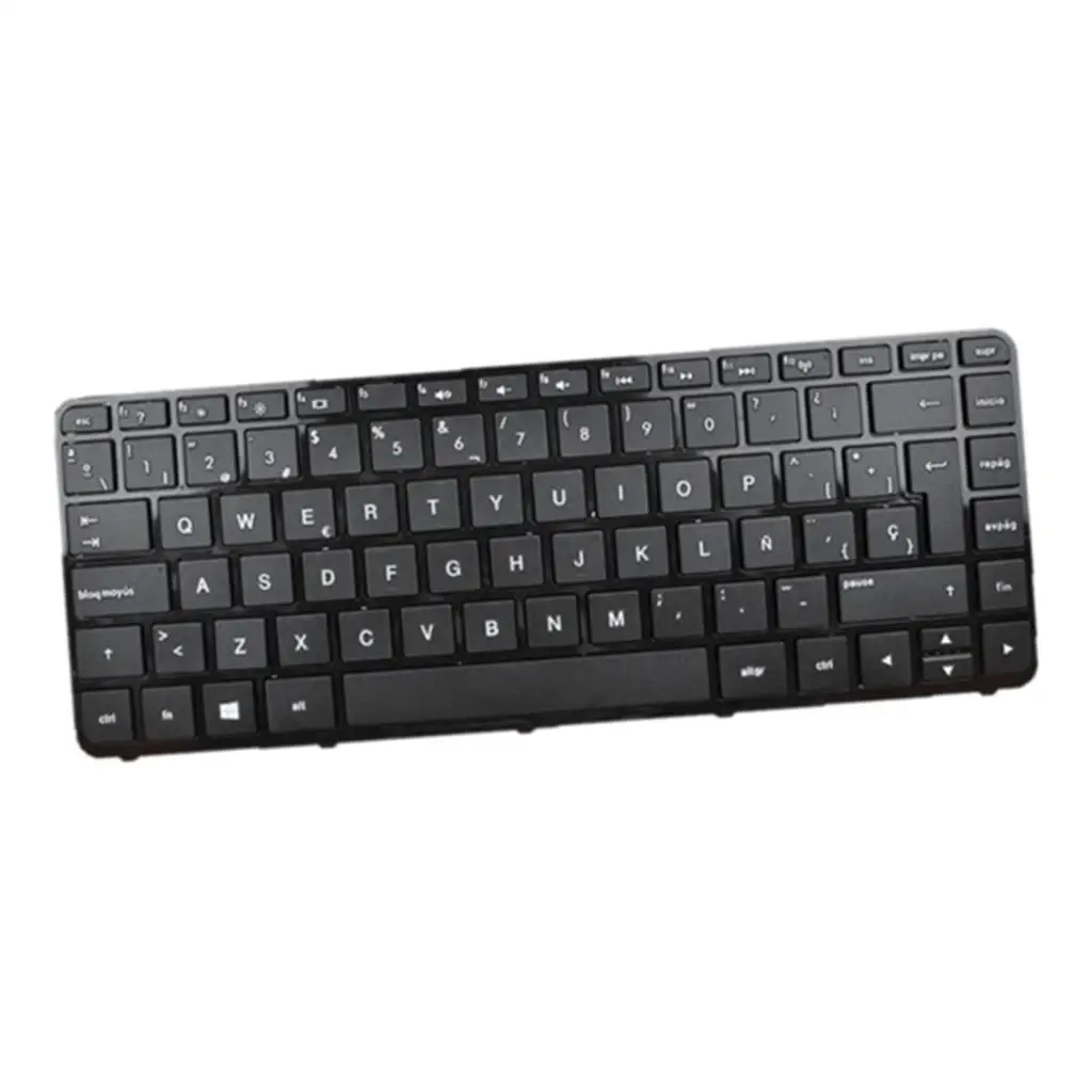 Spanish Laptop Keyboard Replacement with Frame Non-backlit for HP Pavilion 14-n MP-13M56LA-698