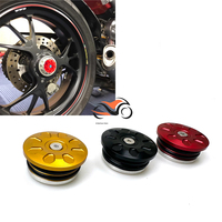 For Ducati MONSTER MULTISTRADA DIAVEL 1098 V4 MV Agusta F3 F4 CNC Rear Axle Fork Cap Nut Cover Wheel Axle Slider Screw