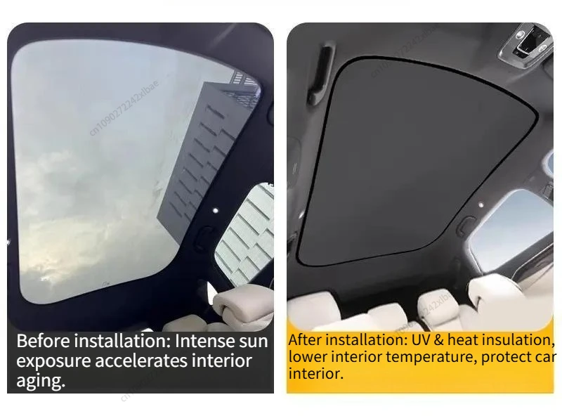 Custom Sunroof & Panoramic Roof Sunshade Sunscreen Heat Insulation Roof Sun Visor For BYD Han DM-i LHD 2021-2026 Exterior Parts