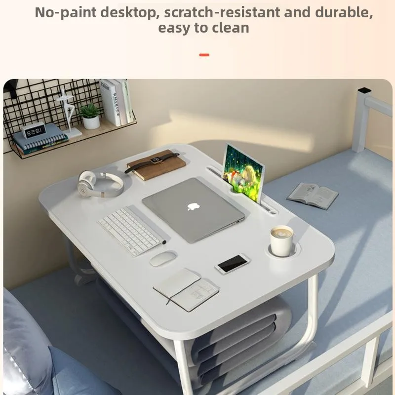 Small Desk Bedside Computer Desk Study Desk for Students to Do Homework in Dormitory Bedroom Floor Sitting
