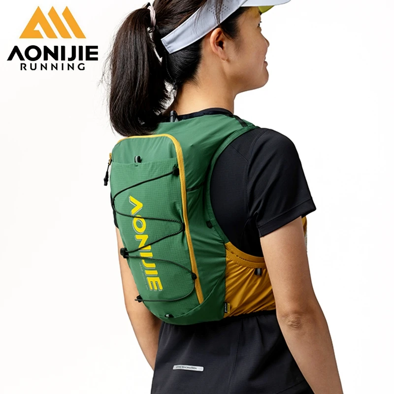 AONIJIE 10L C9116 Hydration Running Vest Pack Backpack Marathoner Running Race Lightweight for Men Women