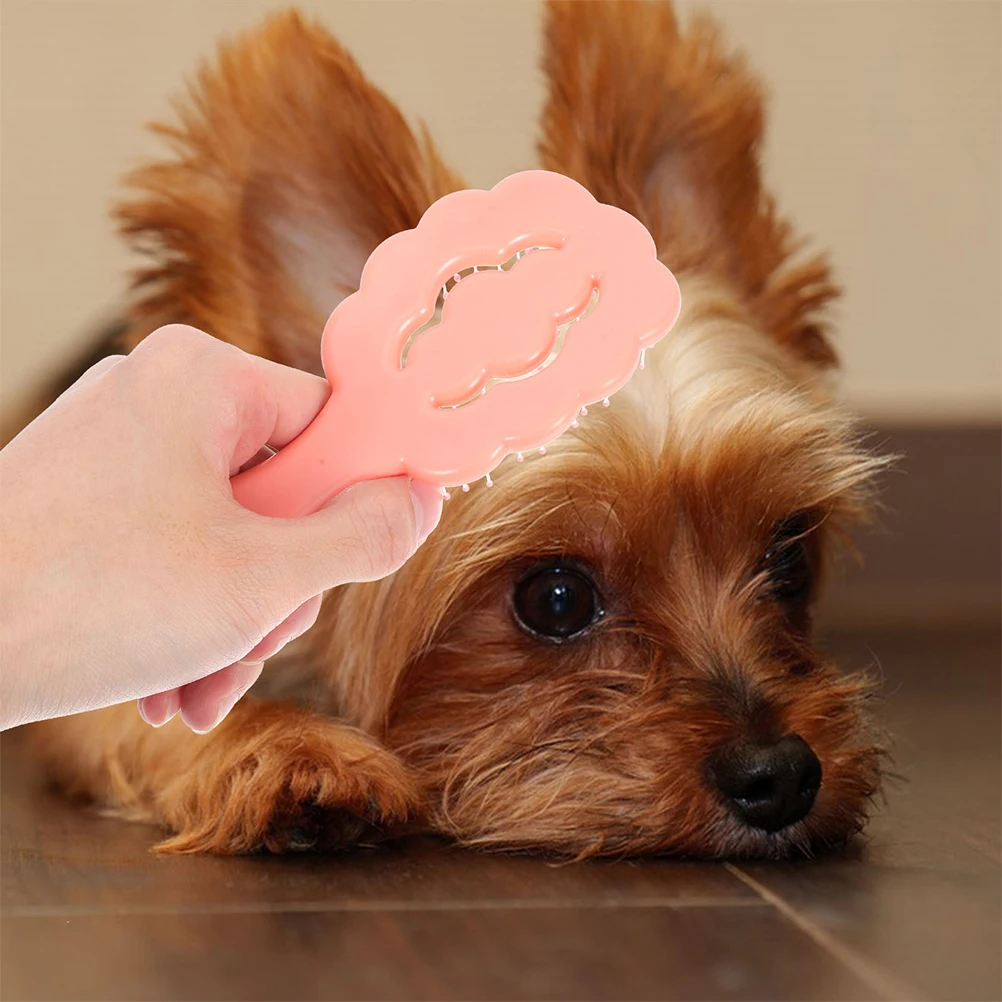 

Pet Grooming Brush Cloud Shape Soft Bristle Small Dog Hair Comb Comfortable Hair Shedding Cleaner Cat Grooming Brush