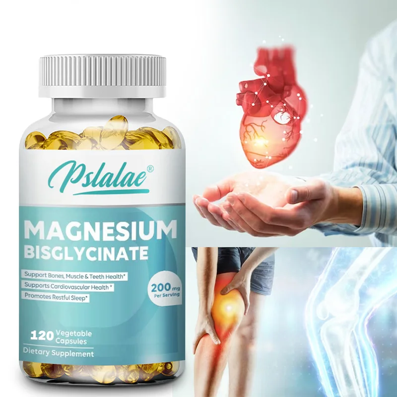 

Magnesium Glycinate Supplement - for Muscle, Joint, Nerve Sleep Quality, Anxiety Stress Mood Health, Non-GMO