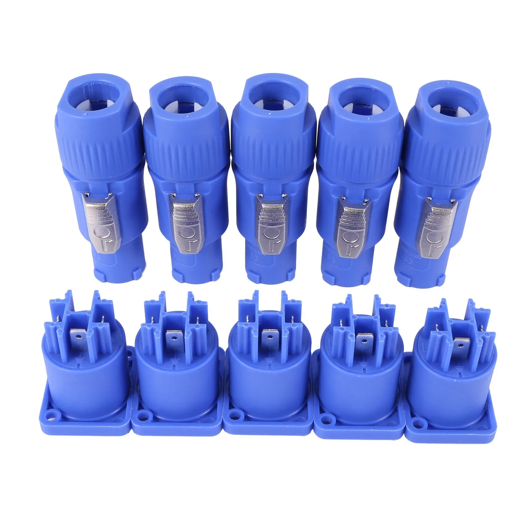 T36C 20X Powercon Type A NAC3FCA+NAC3MPA-1 Chassis Plug Panel Adapter