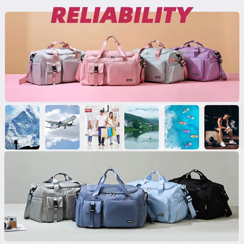 Droge Natte Scheiding Waterdichte Weekender 'S Nachts Korte Trip Sport Gym Rugzak Yoga Duffel Reistas Handtas Crossbody