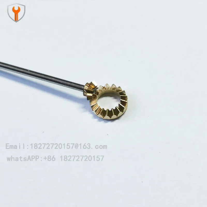 0.3 mode micro bevel gear 8 tooth ratio 17 teeth, brass 90 degree bevel gear reduction drive, model car model DIY