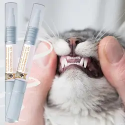 2pcs Pet Toothbrush Pen Soft Bristles Dog Oral Stone Cleaning Pen Pet Dog/Cat Teeth Refreshing Pen Pet Dog Cat Beauty Toothbrush