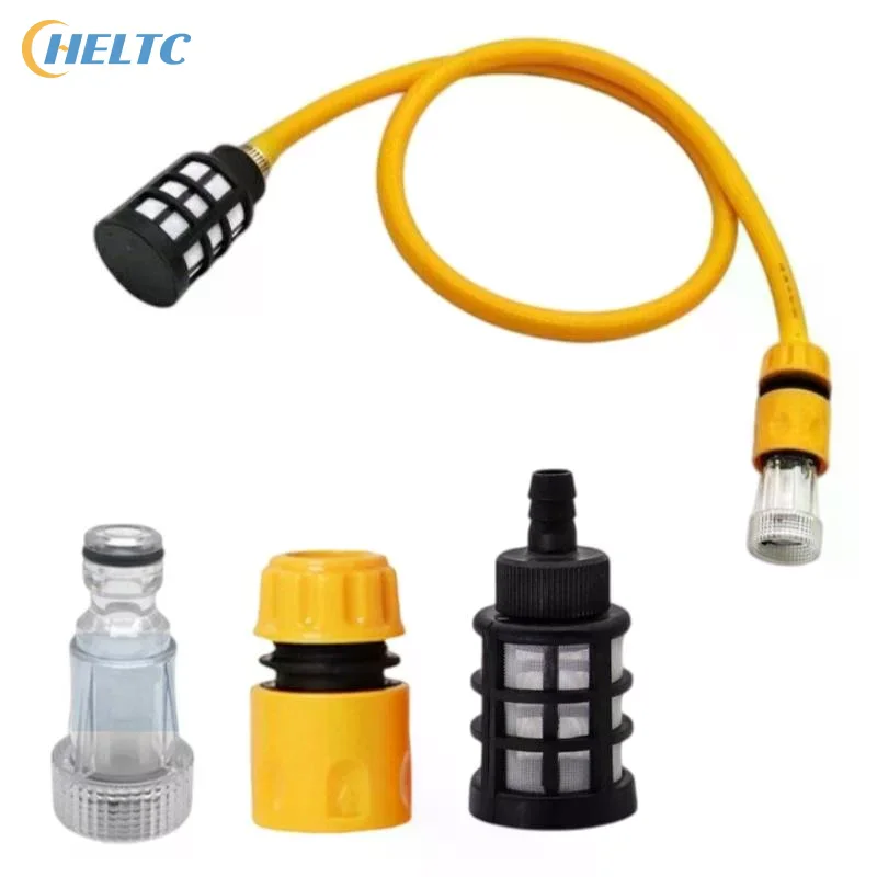 High-Pressure Washer Connector Set 3-Piece Quick-Connect Fittings With Water Filter Compatible With 1/2-inch 4-hun Hoses