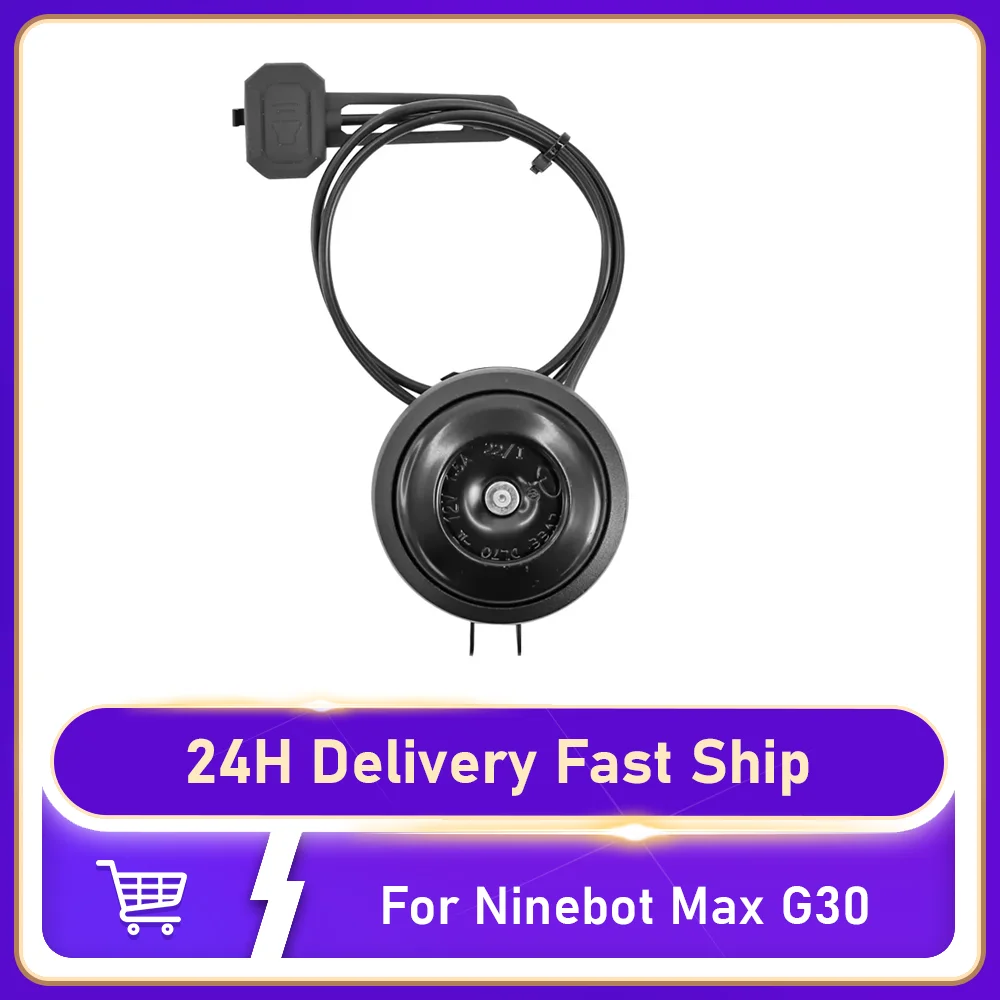 

125db USB Charge Electric Bell for Ninebot Max G30 for Xiaomi E-Scooter Bicycle 1300mAH Super Loud Anti-theft Alarm Bell Parts