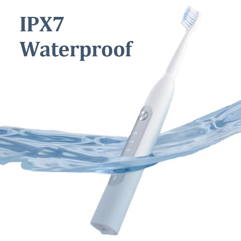 Nova escova de dentes elétrica adulto cabeça escova ultra sônica vibração usb preguiçoso carregamento cerdas macias à prova dwaterproof água uso doméstico conjunto par