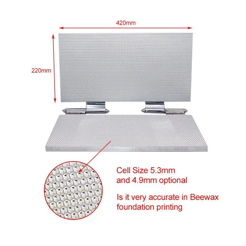 Simple Manual Pressure Honeycomb Foundation Machine, Hand Pressure Honeycomb Aluminum Alloy Beeswaxbeeswax Foundation Machine