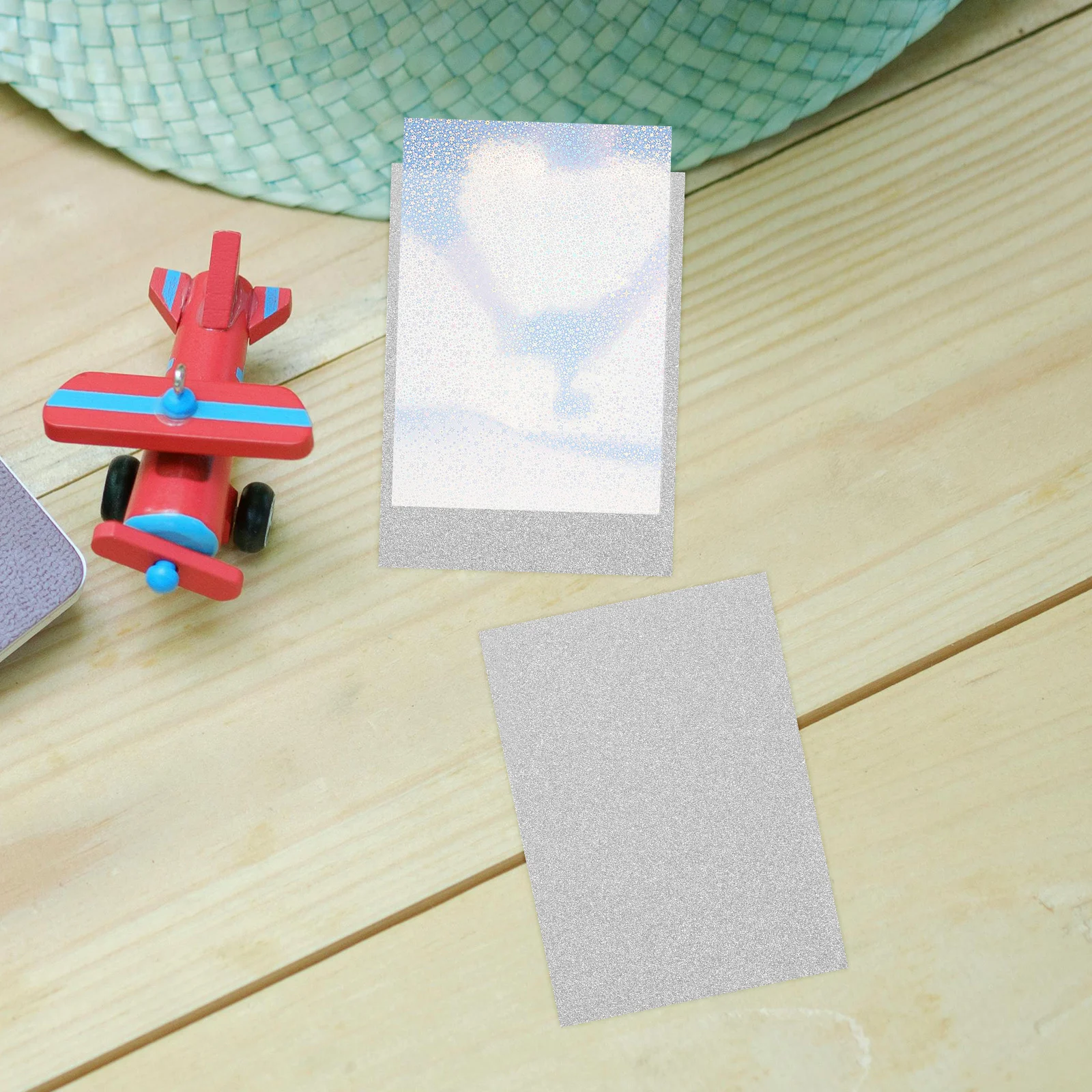 50Pcs Trading Card Sleeves Glitter Matte Double Layer 61x91mm Silver Sleeves Protective Holder for Sports Baseball