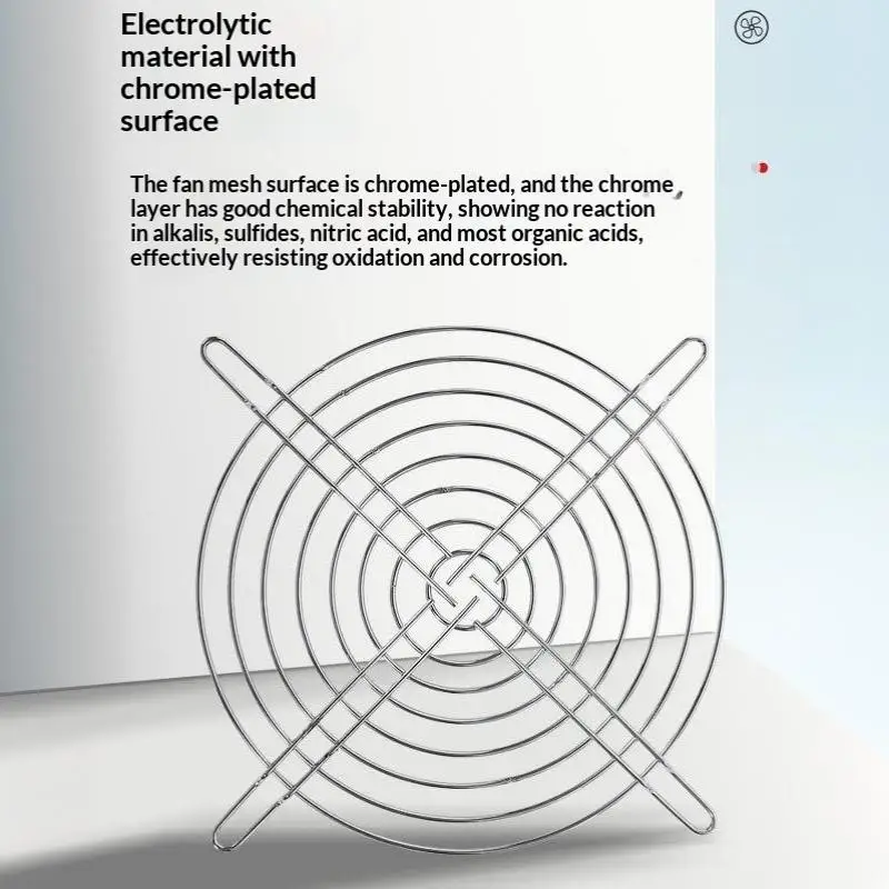 5 Stück Multi-Größen Kühlerventilator-Gitter Metall-Eisengitter 60-150mm für PC-Gehäuse Server-Lüfter Staubschutz – Detail 10