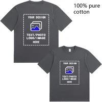 T-shirts pour hommes sur mesure, adaptés aux rassemblements d'équipe, aux salles de sport et aux activités sportives, en coton, à col rond et à manches courtes 2